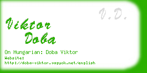 viktor doba business card